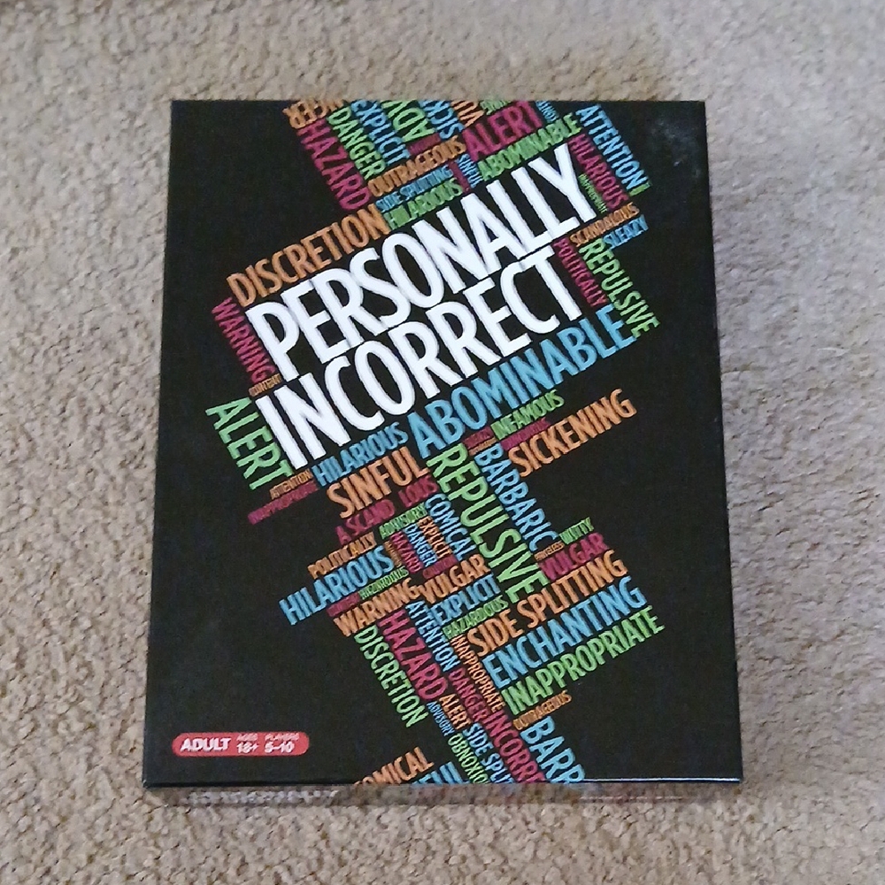 Personally Incorrect Card Game